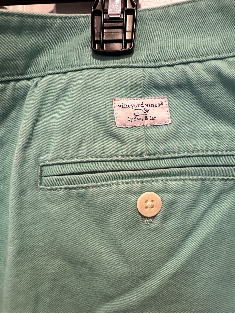 Vineyard Vines Men’s Flat Front Shorts in Mint Green - Picture 3 of 7